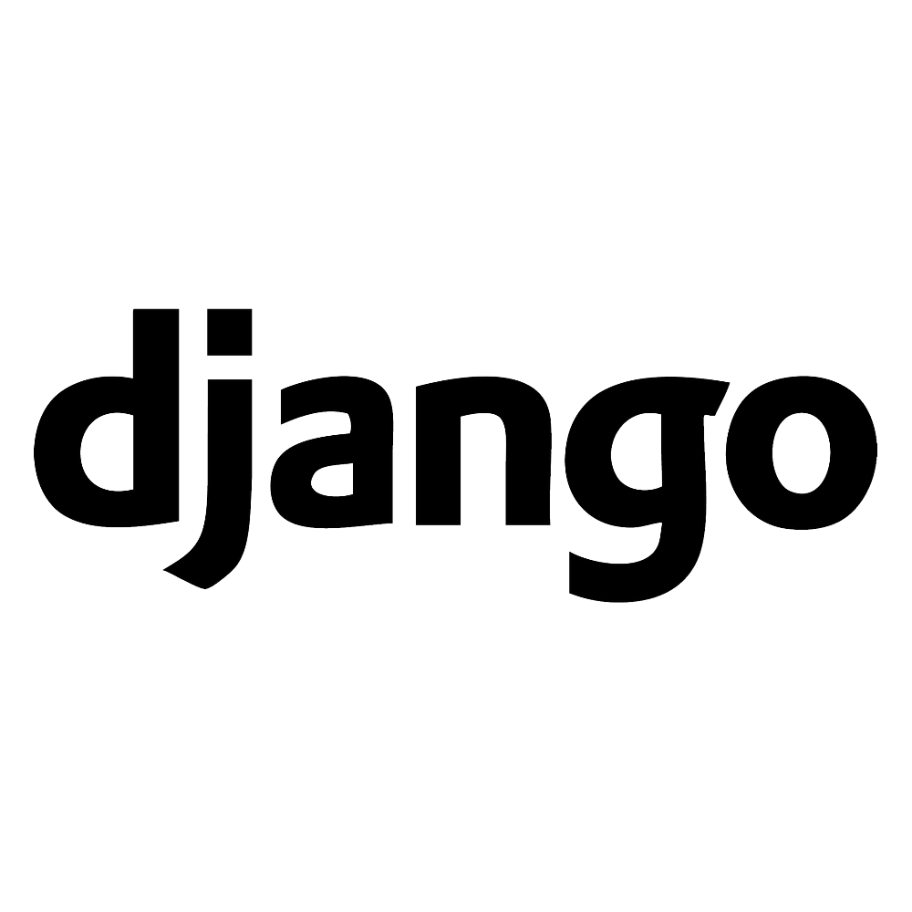 black outline of Django language logo